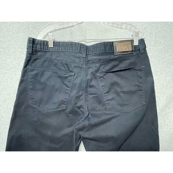 Hugo Boss Men's Navy Casual cotton Pants Silver  36 x 32 - Picture 3 of 8